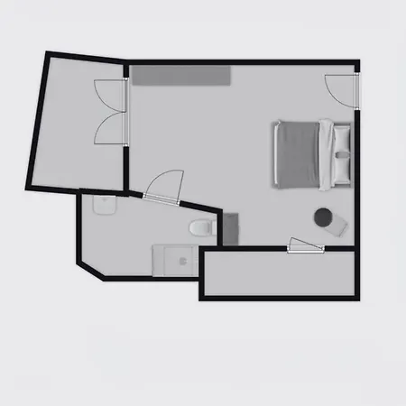 Apart-Hotel Near 013 Poppodium With Balcony And Ac Appartement
